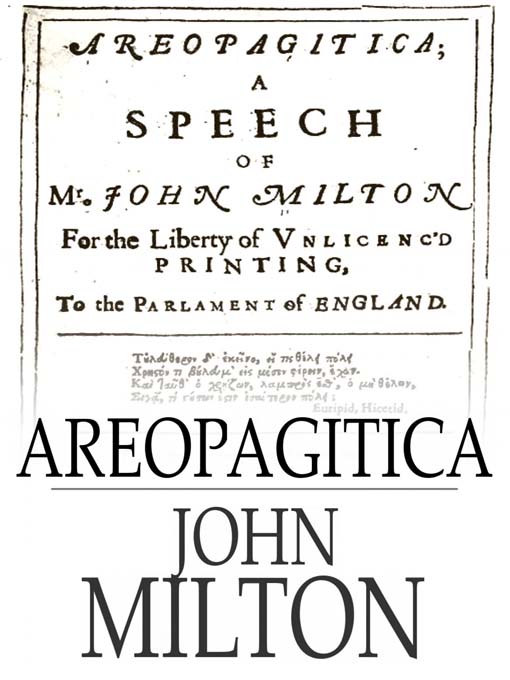 Title details for Areopagitica by John Milton - Available